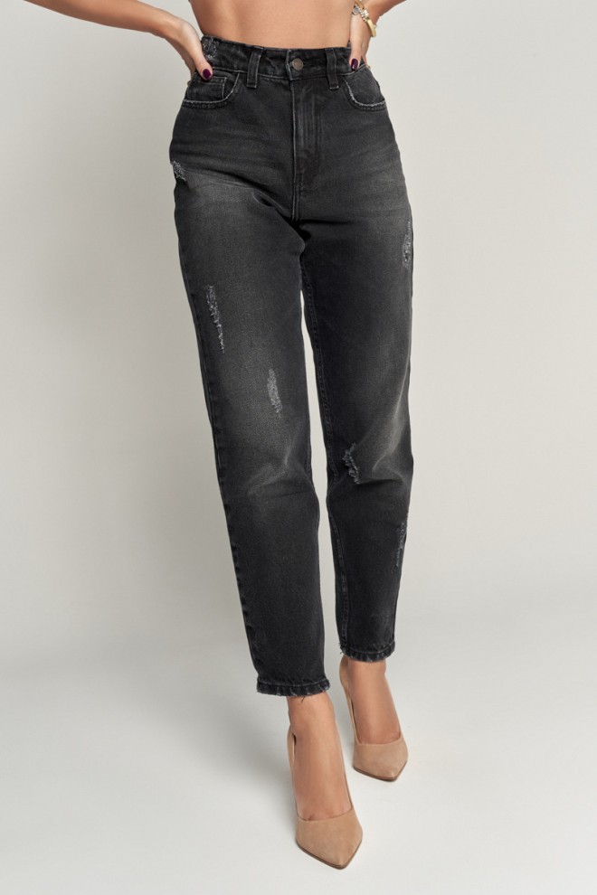 Spodnie Jeans Hadid black