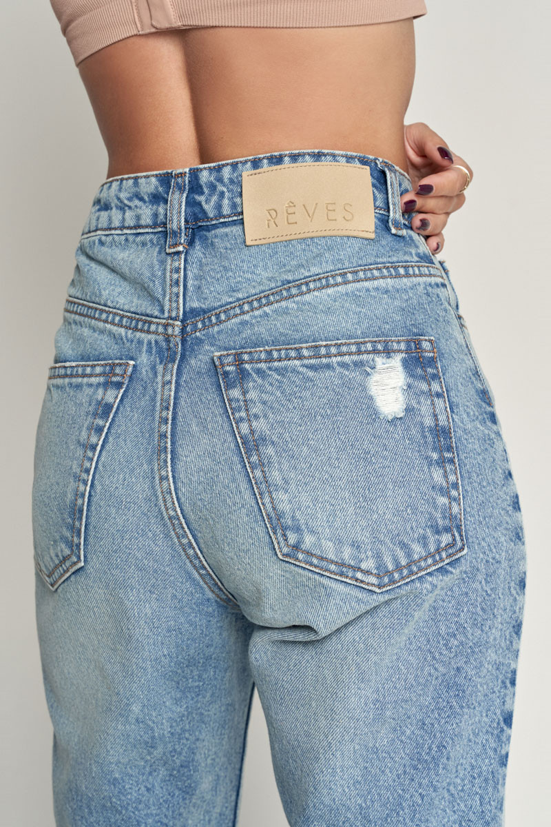Spodnie Jeans Hadid blue