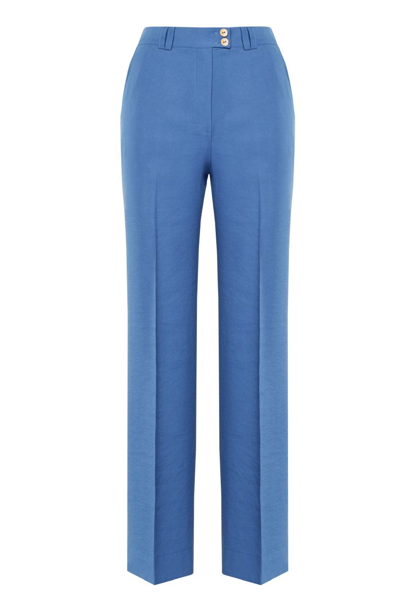 Spodnie garniturowe Ira - niebieskie